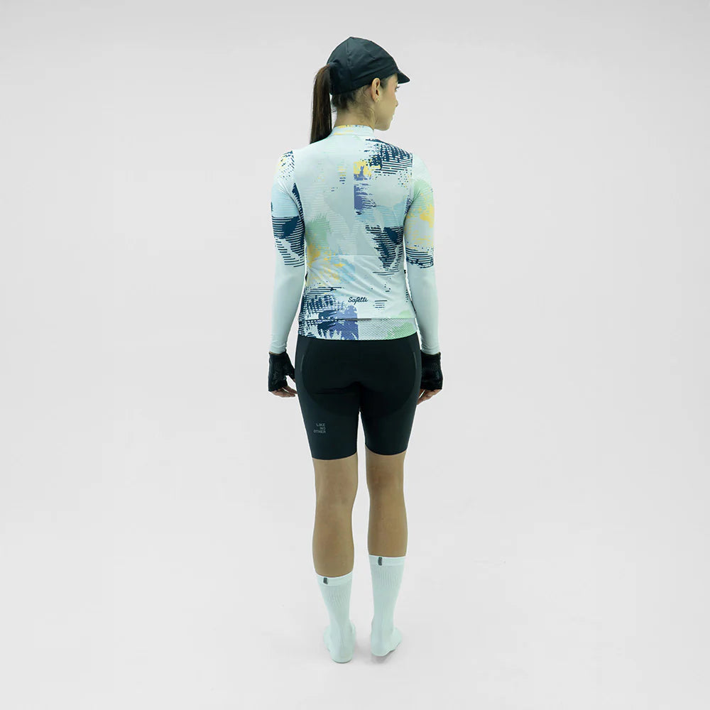 TRICOTA CICLISMO M/L FRACT GRIS PARA MUJER