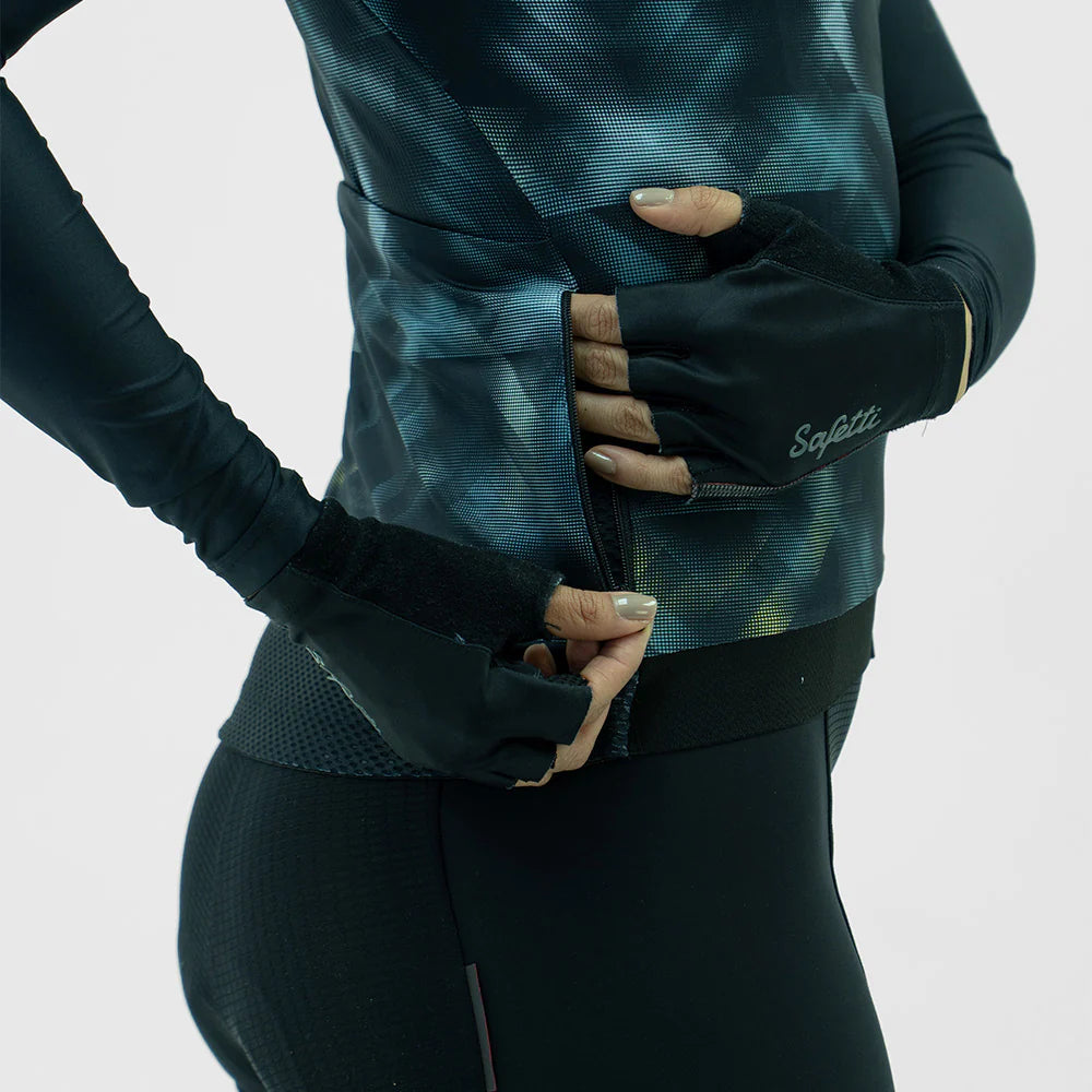 TRICOTA CICLISMO M/L STROBE NEGRO PARA MUJER