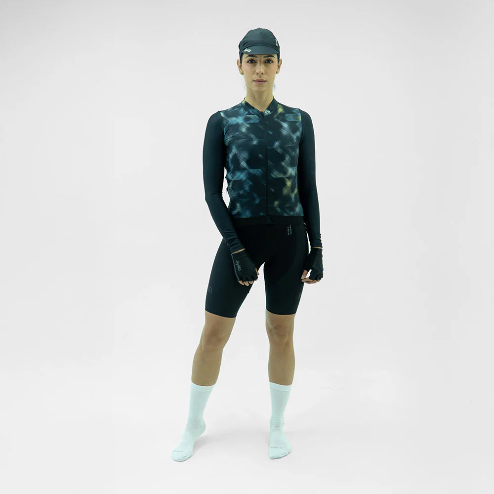 TRICOTA CICLISMO M/L STROBE NEGRO PARA MUJER