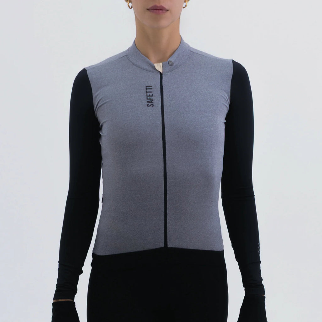 TRICOTA CICLISMO M/L CLIMATE GRIS PARA MUJER