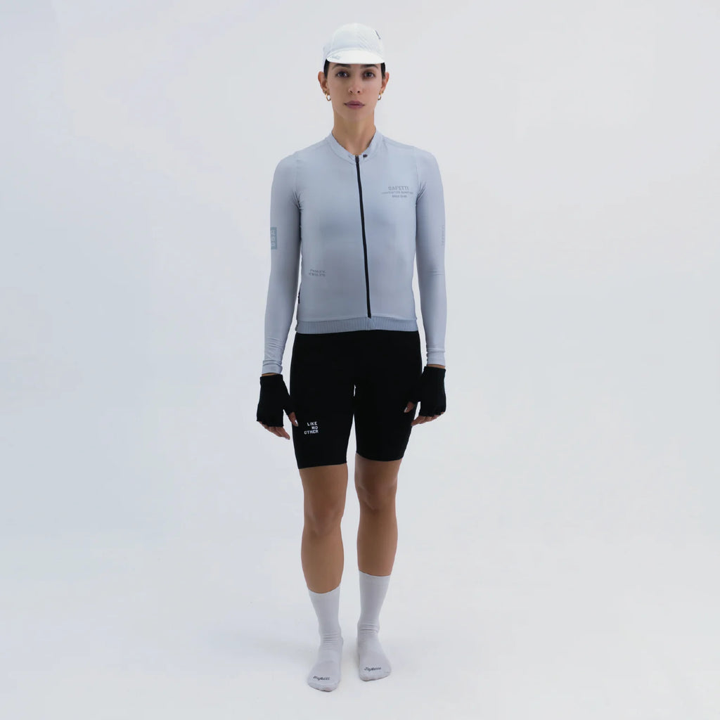 TRICOTA CICLISMO M/L LATITUDE GRIS PARA MUJER