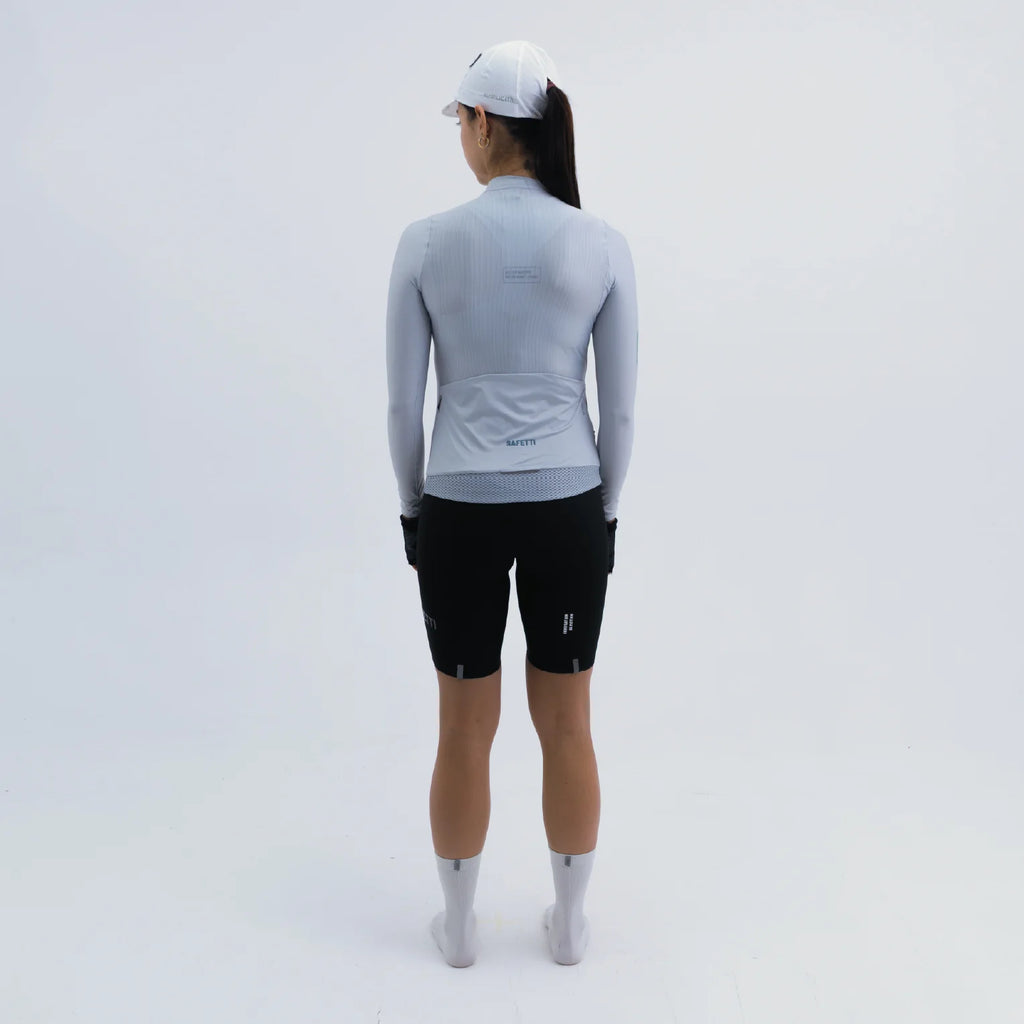 TRICOTA CICLISMO M/L LATITUDE GRIS PARA MUJER