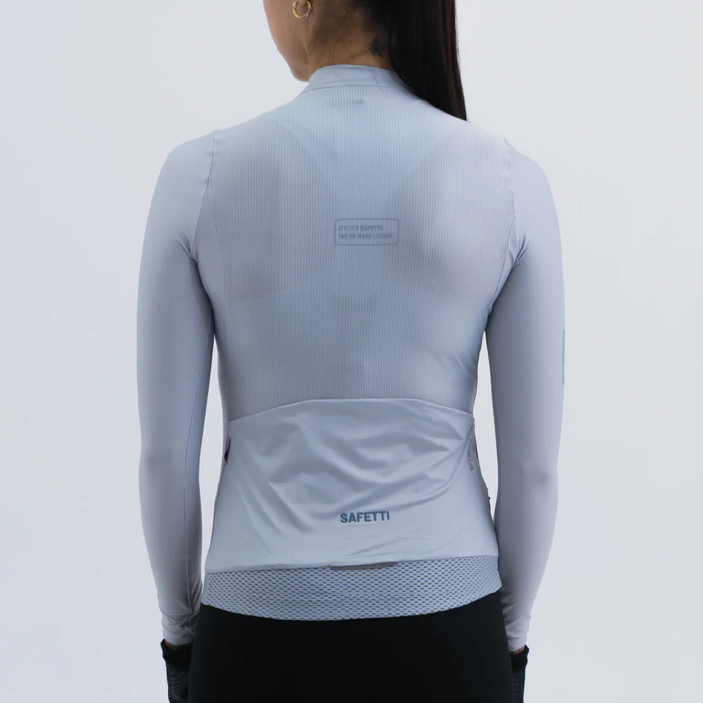 TRICOTA CICLISMO M/L LATITUDE GRIS PARA MUJER