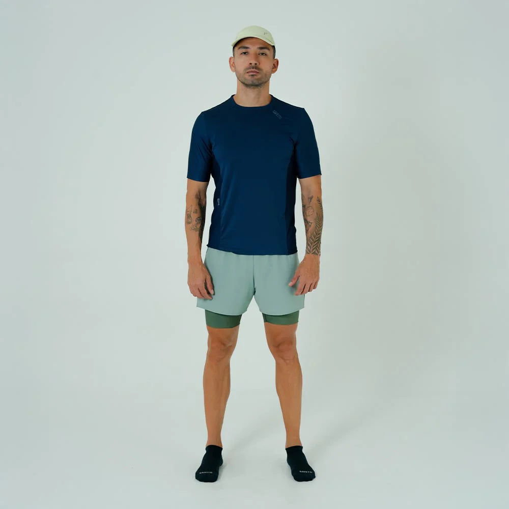 CAMISETA RUNNING M/C PRO 405 AZUL OSCURO PARA HOMBRE