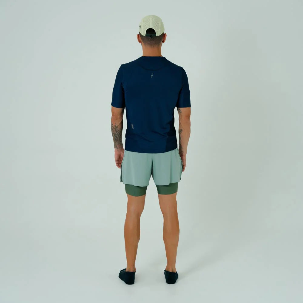 CAMISETA RUNNING M/C PRO 405 AZUL OSCURO PARA HOMBRE