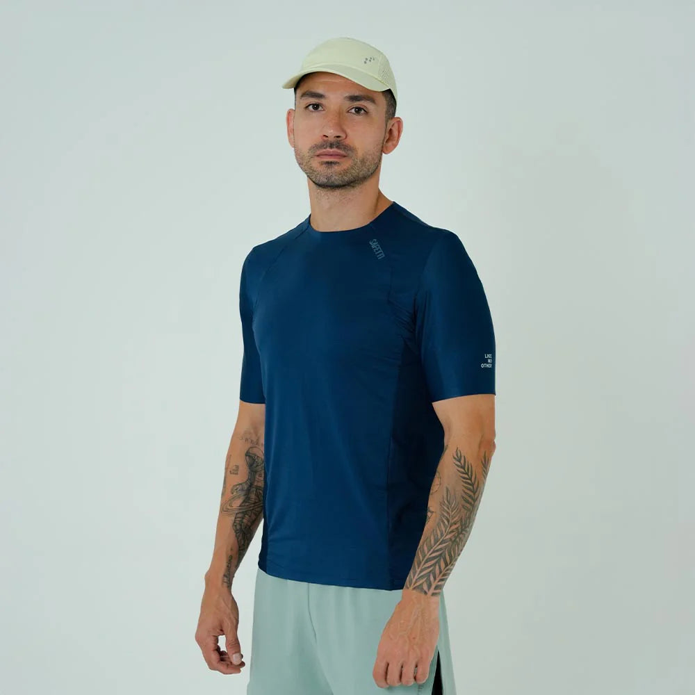 CAMISETA RUNNING M/C PRO 405 AZUL OSCURO PARA HOMBRE