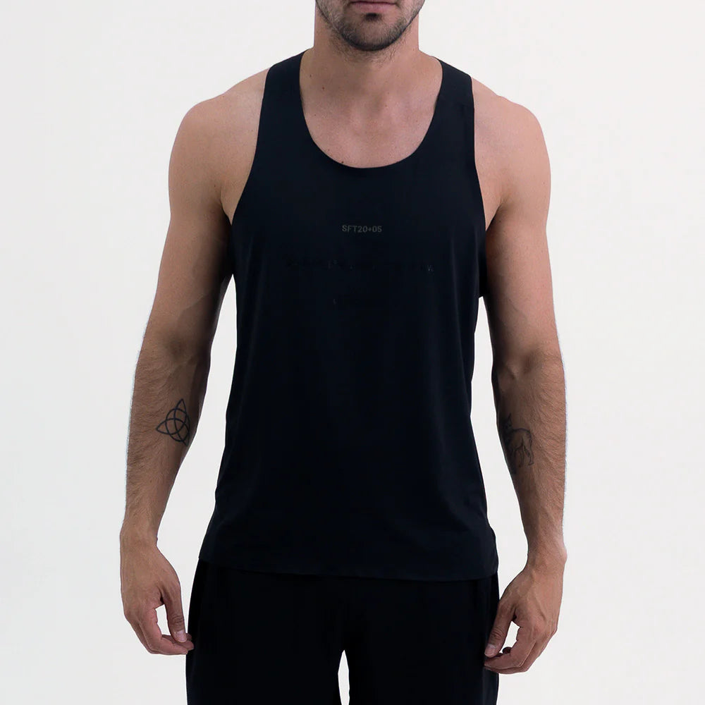 CAMISETA RUNNING MANGA SISA LEVIT BLACK PARA HOMBRE