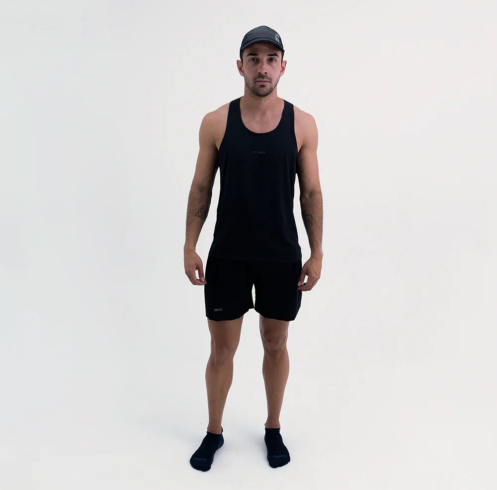 CAMISETA RUNNING MANGA SISA LEVIT BLACK PARA HOMBRE