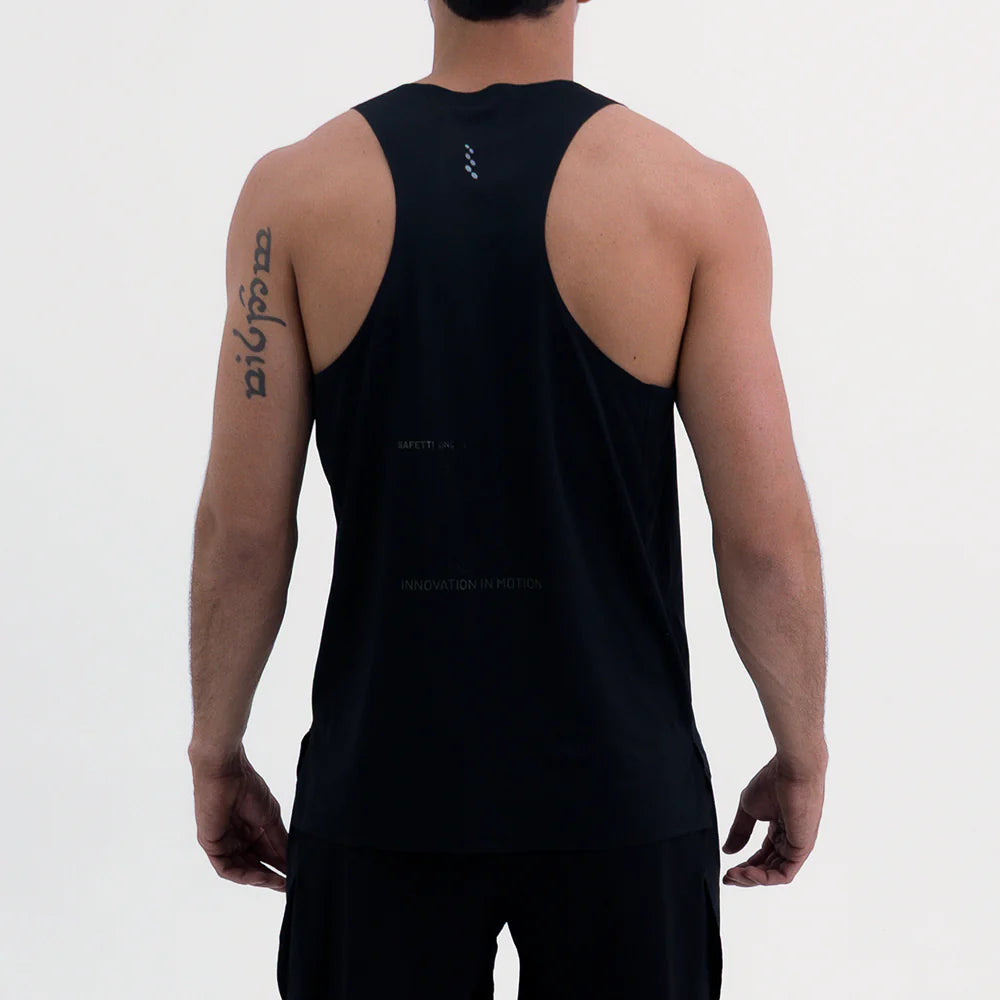 CAMISETA RUNNING MANGA SISA LEVIT BLACK PARA HOMBRE