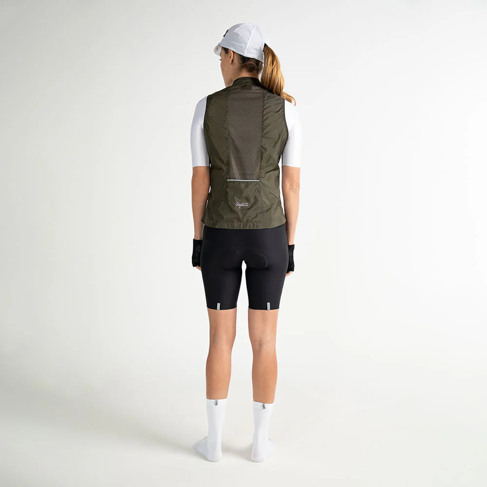 CORTA VIENTO CICLISMO TIVOLI OLIVA PARA MUJER