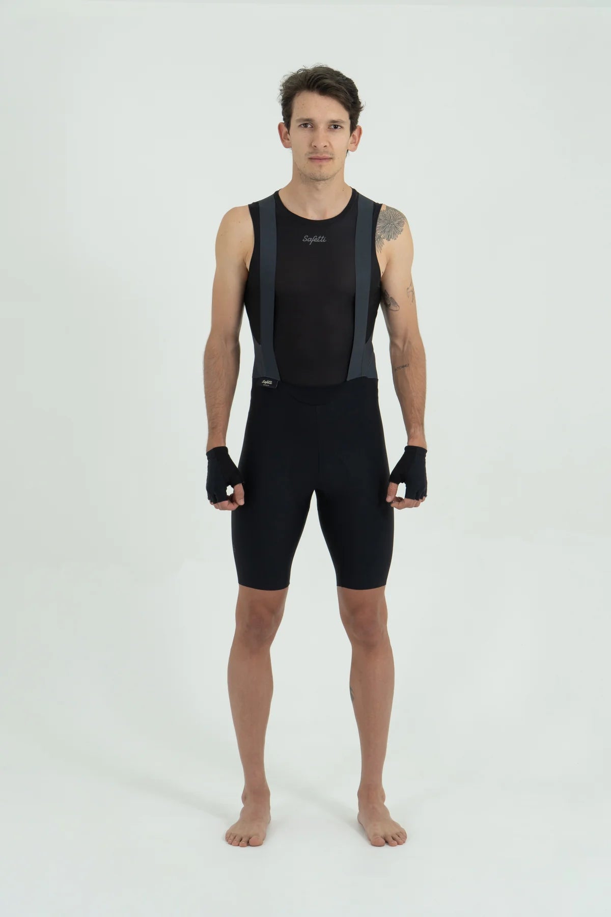 CALZA CICLISMO TOSCANA NERO PARA HOMBRE