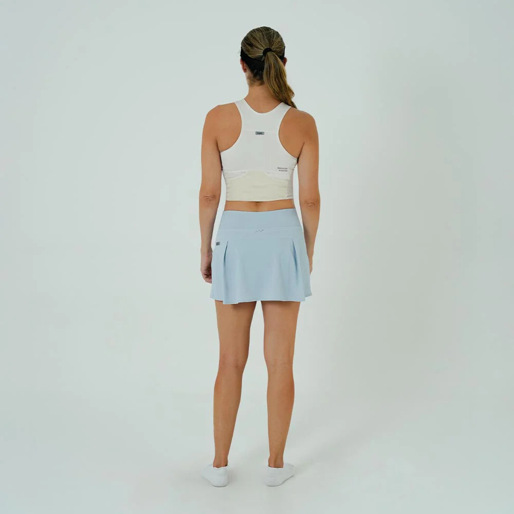 FALDA SHORT RUNNING/PÁDEL FLOW FIT SKY PARA MUJER