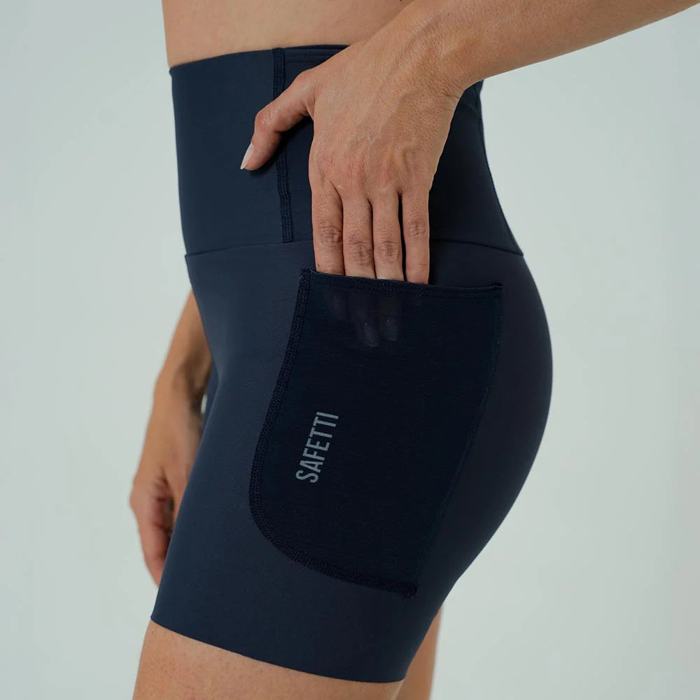 SHORT RUNNING TITÁN CUT BLUE PARA MUJER
