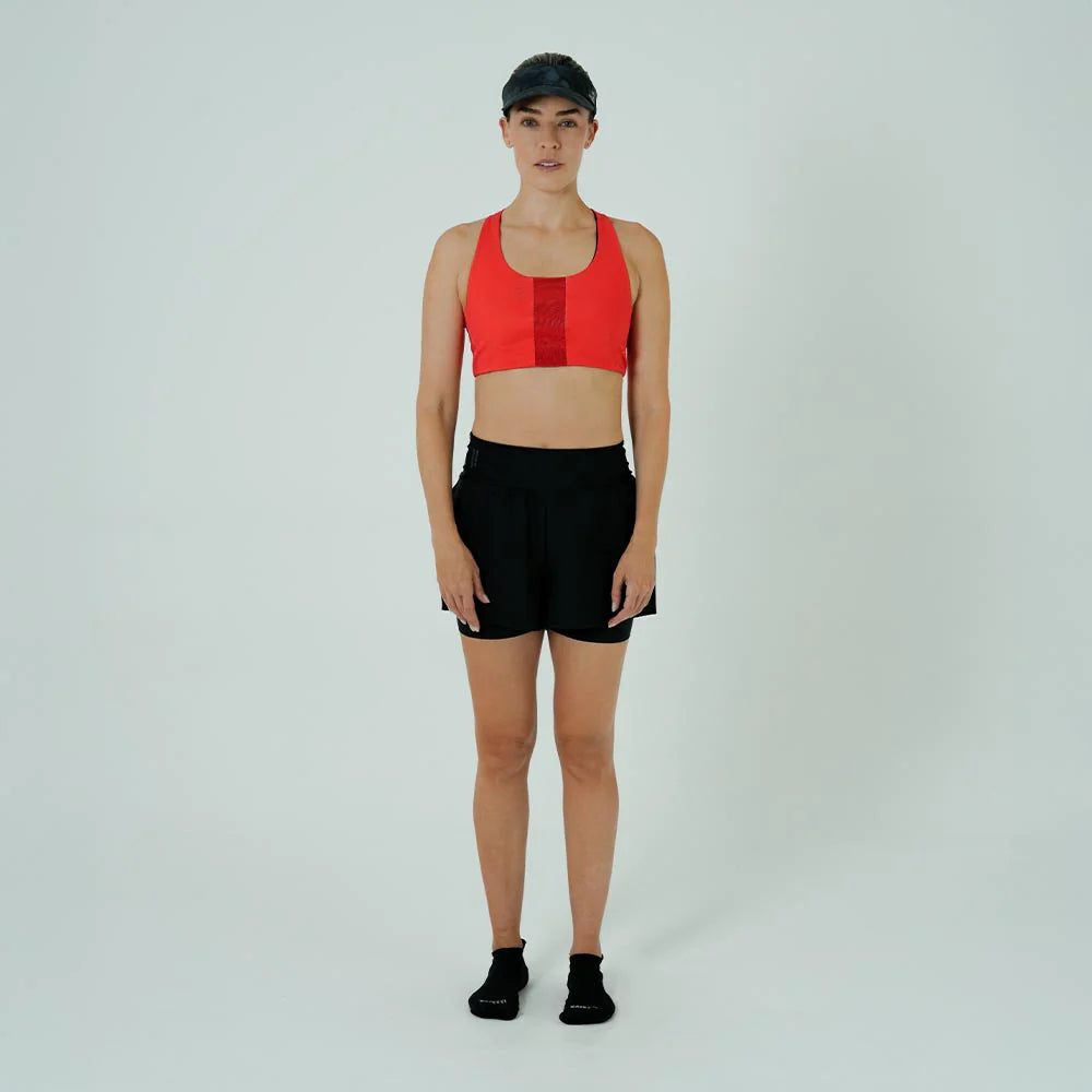 CALZA RUNNING/PÁDEL CON SHORT BREEZE NERO PARA MUJER