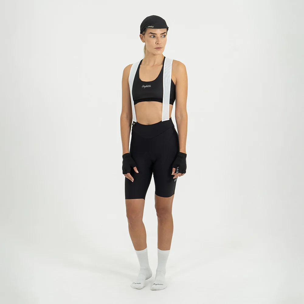 CALZA CICLISMO CON CARGADERAS GIRONA NERO 2.0 PARA MUJER