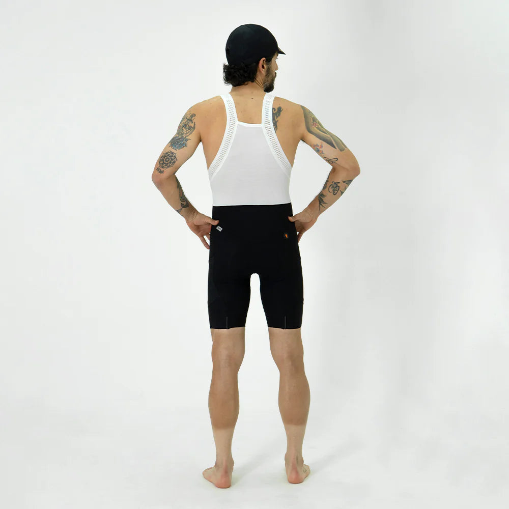 CALZA CICLISMO EVANS CARGO NERO PARA HOMBRE