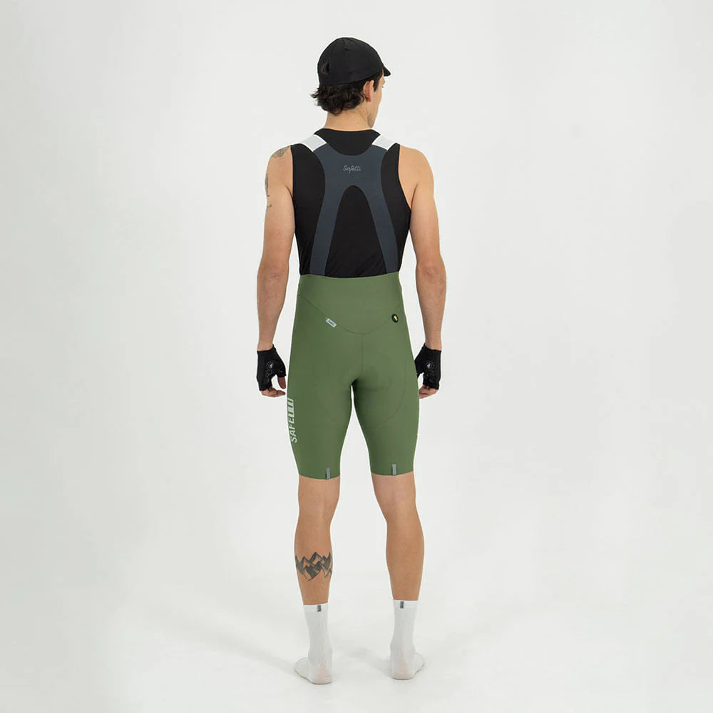 CALZA CICLISMO CON CARGADERAS GIRONA VERDE PARA HOMBRE