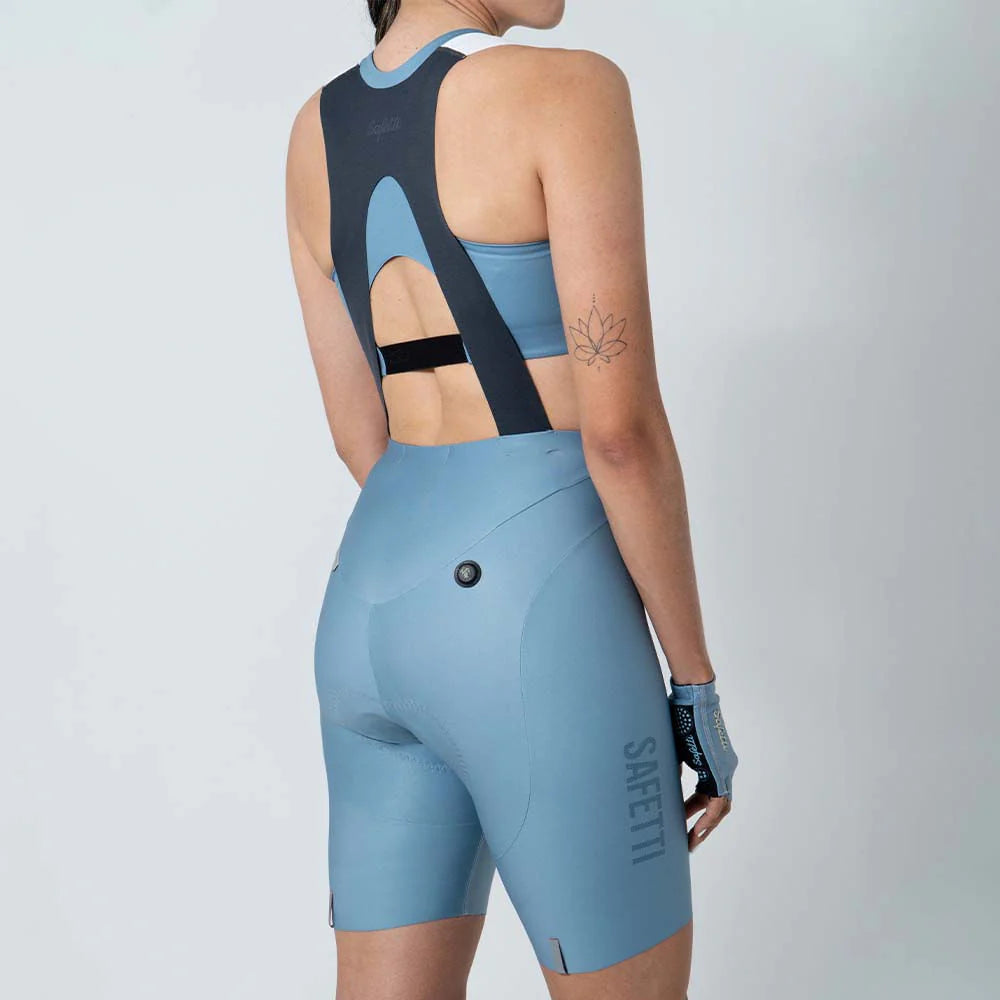 CALZA CICLISMO GIRONA COLORS AZUL POLVO PARA MUJER NEW